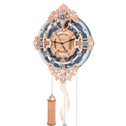 Romantic Note Wall Clock Mechanical Gear 3D Wooden Puzzle LC701