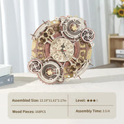 Zodiac Wall Clock Mechanical Time Art Engine LC601