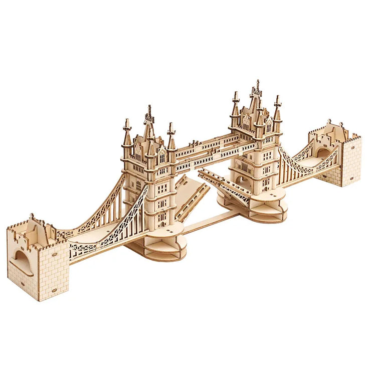 Tower Bridge & Big Ben with Lights 3D Wooden Puzzle TG412