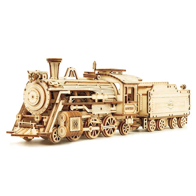 Prime Steam Express Train, Army Jeep, Grand Prix Car & Heavy Truck 3D Wooden Puzzles