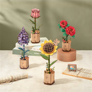 Rowood DIY Wooden Flower Bouquet 3D Wooden Puzzle