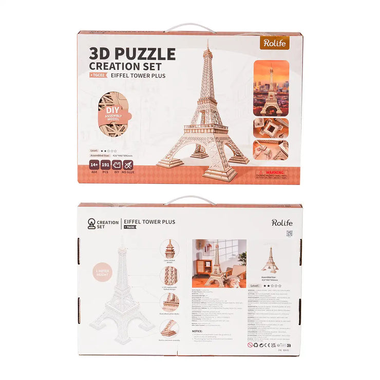 Eiffel Tower Plus 3D Wooden Puzzle TGC02