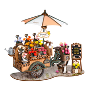 Blossom Cart 3D Wooden Puzzle TGS03