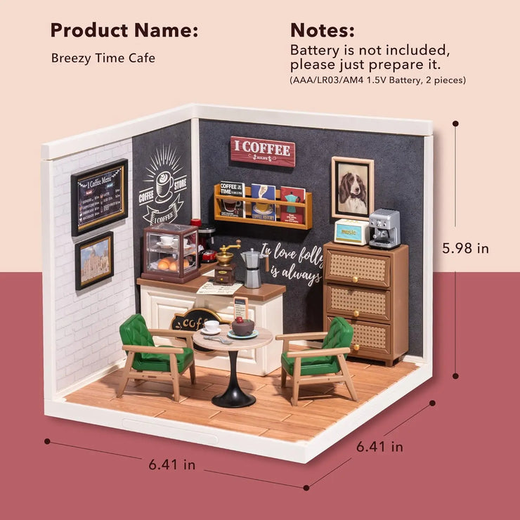 Fruit Store, Cafe Store & Supply Store Kit Plastic DIY Miniature House