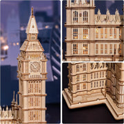 Tower Bridge & Big Ben with Lights 3D Wooden Puzzle TG412