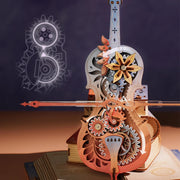 Colorful Symphony of Gorgeous Dreams Mechanical Music Box 3D Wooden Puzzle AMK63M