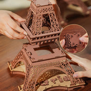 Night of the Eiffel Tower 3D Wooden Puzzle TGL01