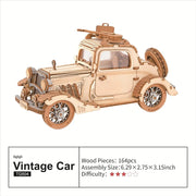 Vintage Car 3D Wooden Puzzle TG504