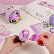 Purple Rose & White Camellia DIY 3D Puzzle Model AF021 & AF011