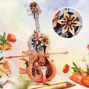 Colorful Symphony of Gorgeous Dreams Mechanical Music Box 3D Wooden Puzzle AMK63M