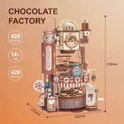 PUZZOFY Chocolate Factory Marble Run