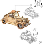 Vintage Car 3D Wooden Puzzle TG504