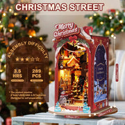 Christmas Street & Christmas House DIY Book Nook