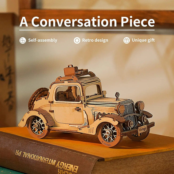 Vintage Car 3D Wooden Puzzle TG504