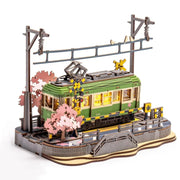 Sakura Journey Tram 3D Wooden Puzzle TGS02