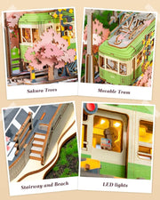 Sakura Journey Tram 3D Wooden Puzzle TGS02