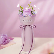 Purple Rose & White Camellia DIY 3D Puzzle Model AF021 & AF011