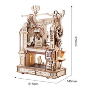 Classic Printing Press Mechanical 3D Wooden Puzzle LK602