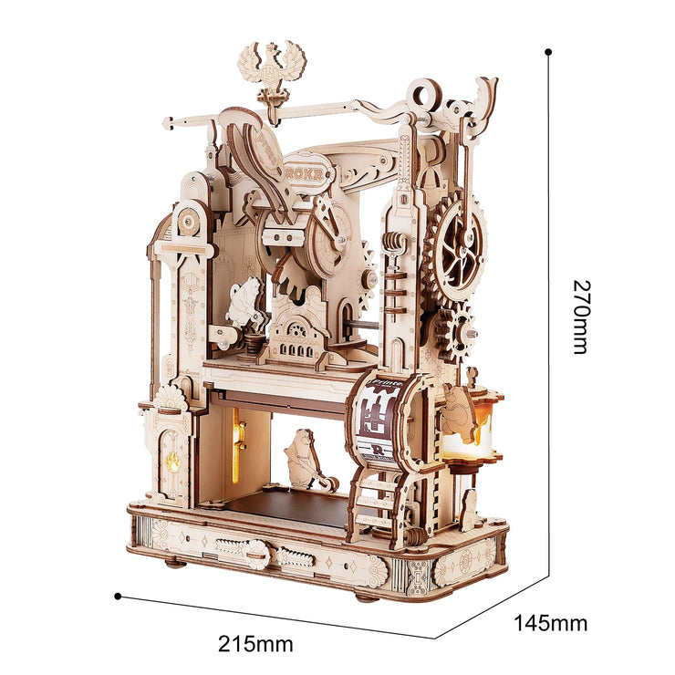 Classic Printing Press Mechanical 3D Wooden Puzzle LK602