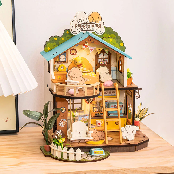 Puppy's Cozy Villa DIY Miniature House DG169