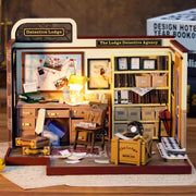 Detective Agency of Lodge DIY Wooden Doll House