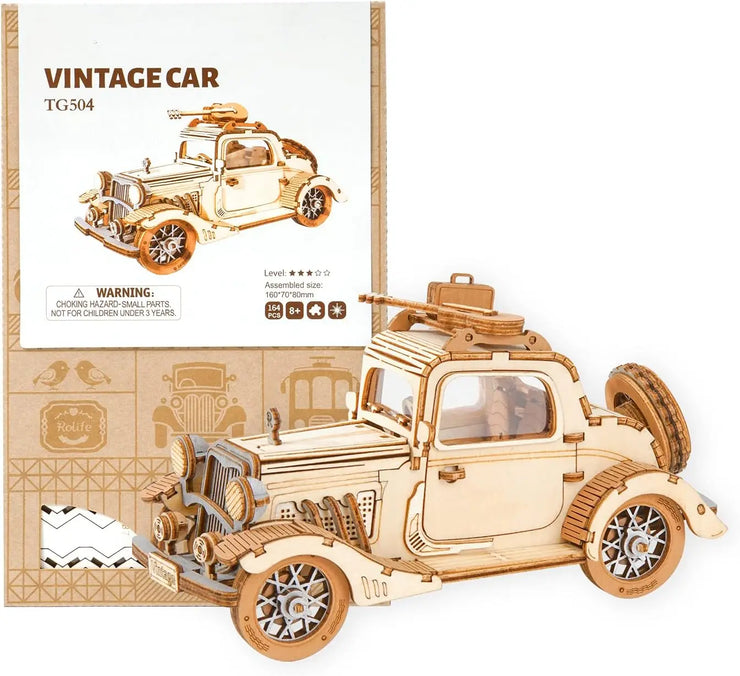 Vintage Car 3D Wooden Puzzle TG504