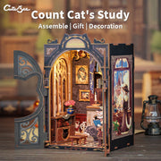 Count Cat study - Bookshop Memories DIY Book Nooks