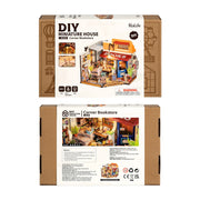 Corner Bookstore DIY Miniature House Kit DG164