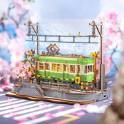 Sakura Journey Tram 3D Wooden Puzzle TGS02