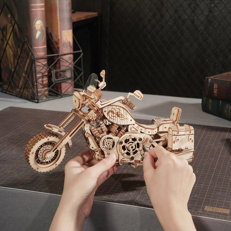 Cruiser Motorcycle LK504 3D Wooden Puzzle