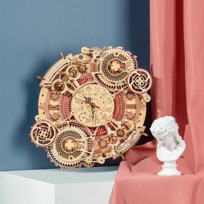 Zodiac Wall Clock Mechanical Time Art Engine LC601