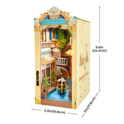 Romantic Venice DIY Book Nook Shelf Insert Kit TGB08