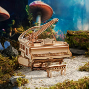 Magic Piano Mechanical Music Box 3D Wooden Puzzle AMK81