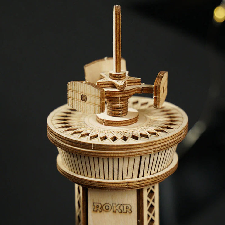 Airplane Control Tower Mechanical Music Box AMK41