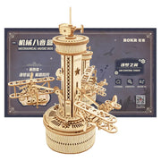 Airplane Control Tower Mechanical Music Box AMK41