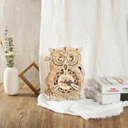 Owl Clock Mechanical Gears 3D Wooden Puzzle LK503