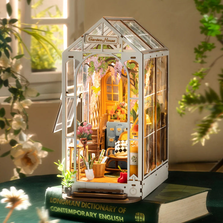 Holiday Garden House DIY Book Nook Kit TGB06