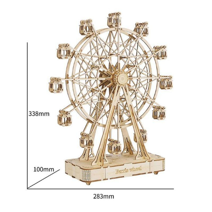 Ferris Wheel 3D Wooden Puzzle Music Box TGN01